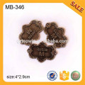 MB346 Antique Brass Metal Garment Tag Ropa Nombre del metal Etiquetas Metal Etiqueta Etiqueta